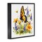 Stupell Industries Butterfly Wings Garden Framed Giclee Wall Art Design by LSR Design Studio